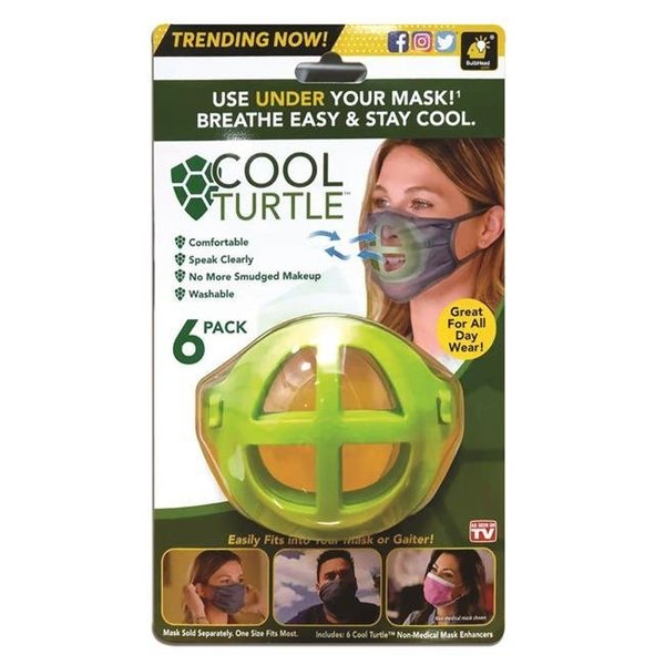 Bulbhead Bulbhead 6031878 Cool Turtle Mask Enhancer; Assorted Color - Pack of 6 6031878